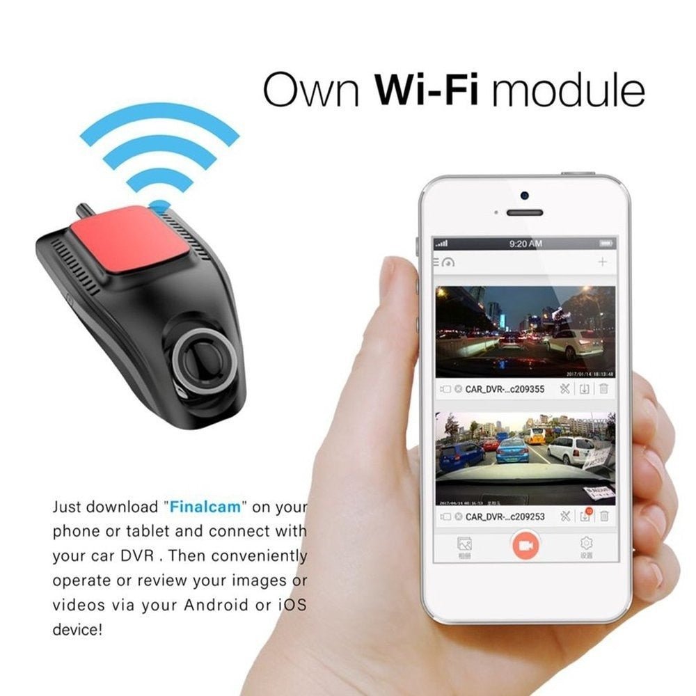 Small Eye Dash Cam Car DVR Recorder Camera With Wifi Full HD - Urban Mart