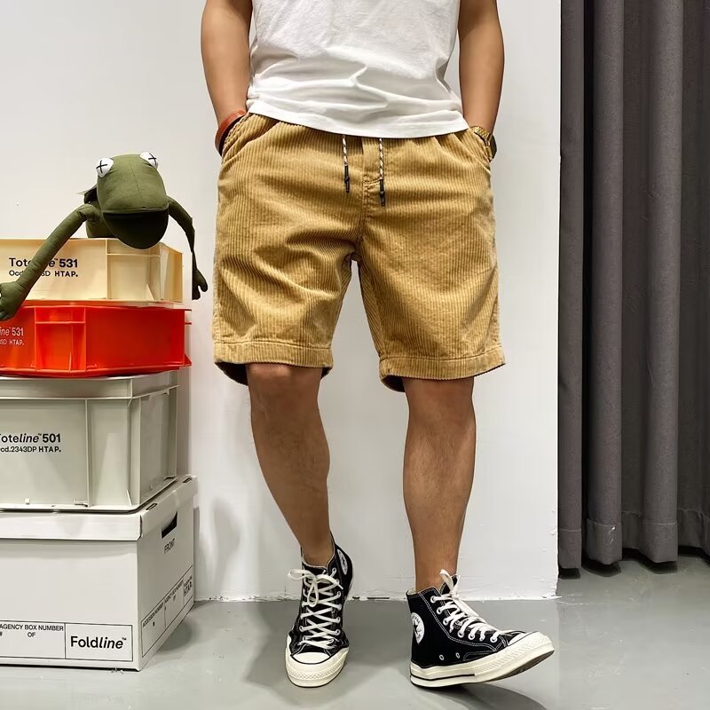 Summer American Retro Trendy Workwear Shorts Men - Urban Mart